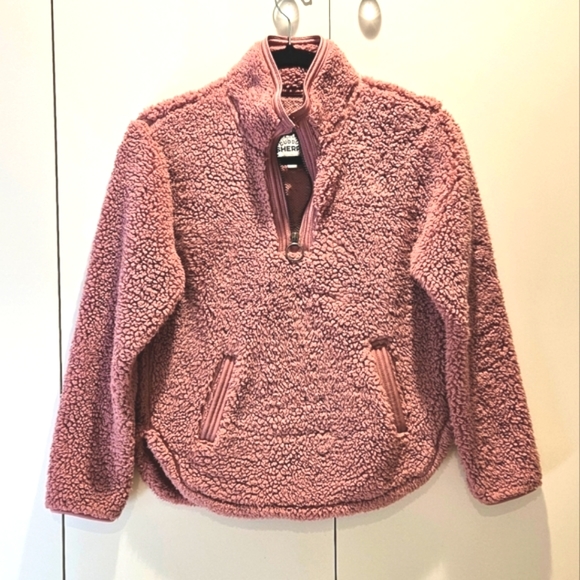 Cuddly Sherpa Girl Pullover Sweater - Picture 1 of 5